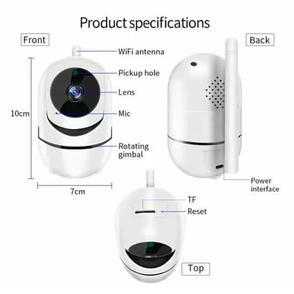 Caméra de surveillance intelligente IP Wifi – Sans Fil Vision