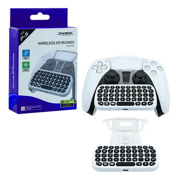 DOBE – Mini clavier externe sans fil pour PS5 pour manette de jeu PS5 –  TP5-0556 – EAS CI